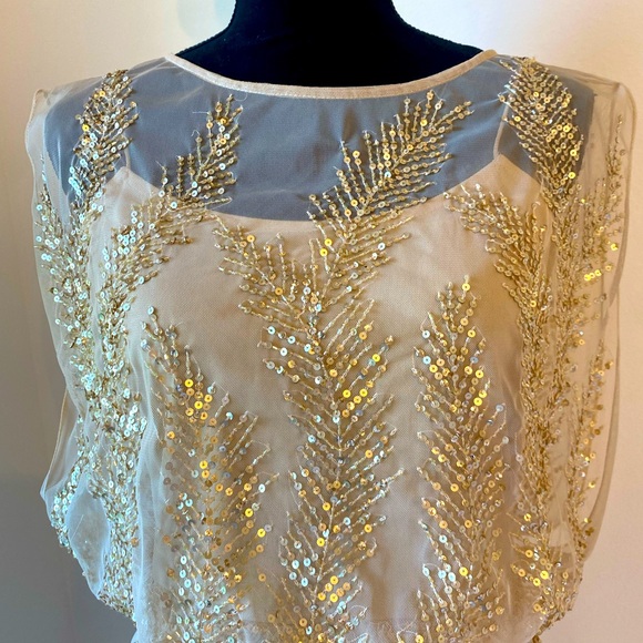 Aidan Mattox
Beaded Cap Sleeves Sheath Cocktail Dress size 10 - Picture 4 of 15